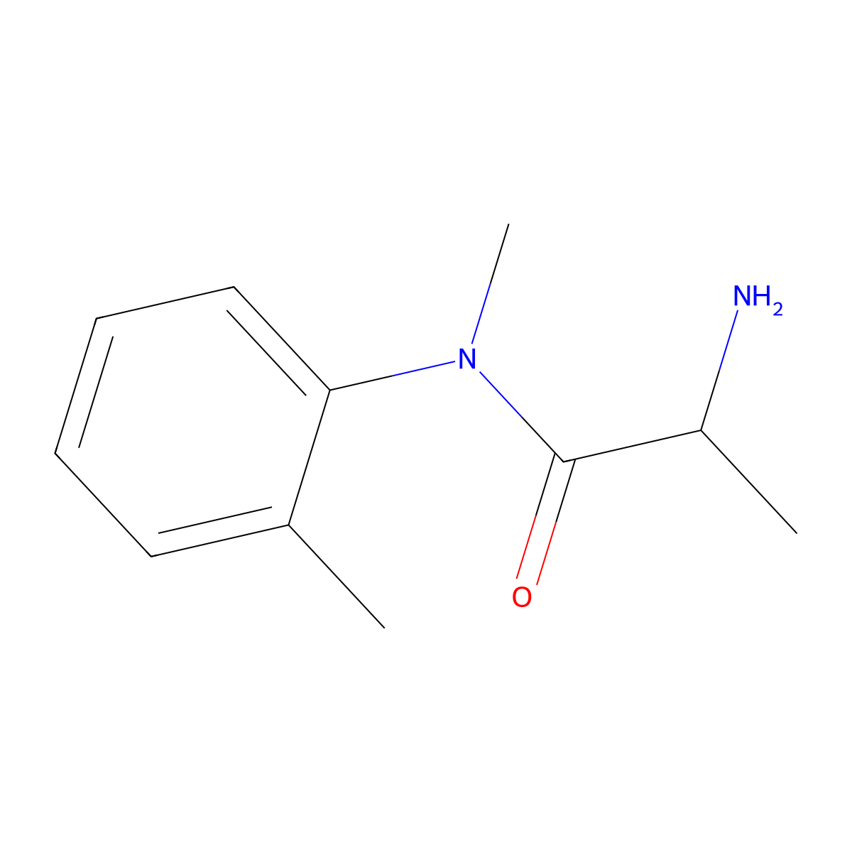 2-amino-N-methyl-N-(2-methylphenyl)propanamide molecular structure, CAS 1343447-37-9