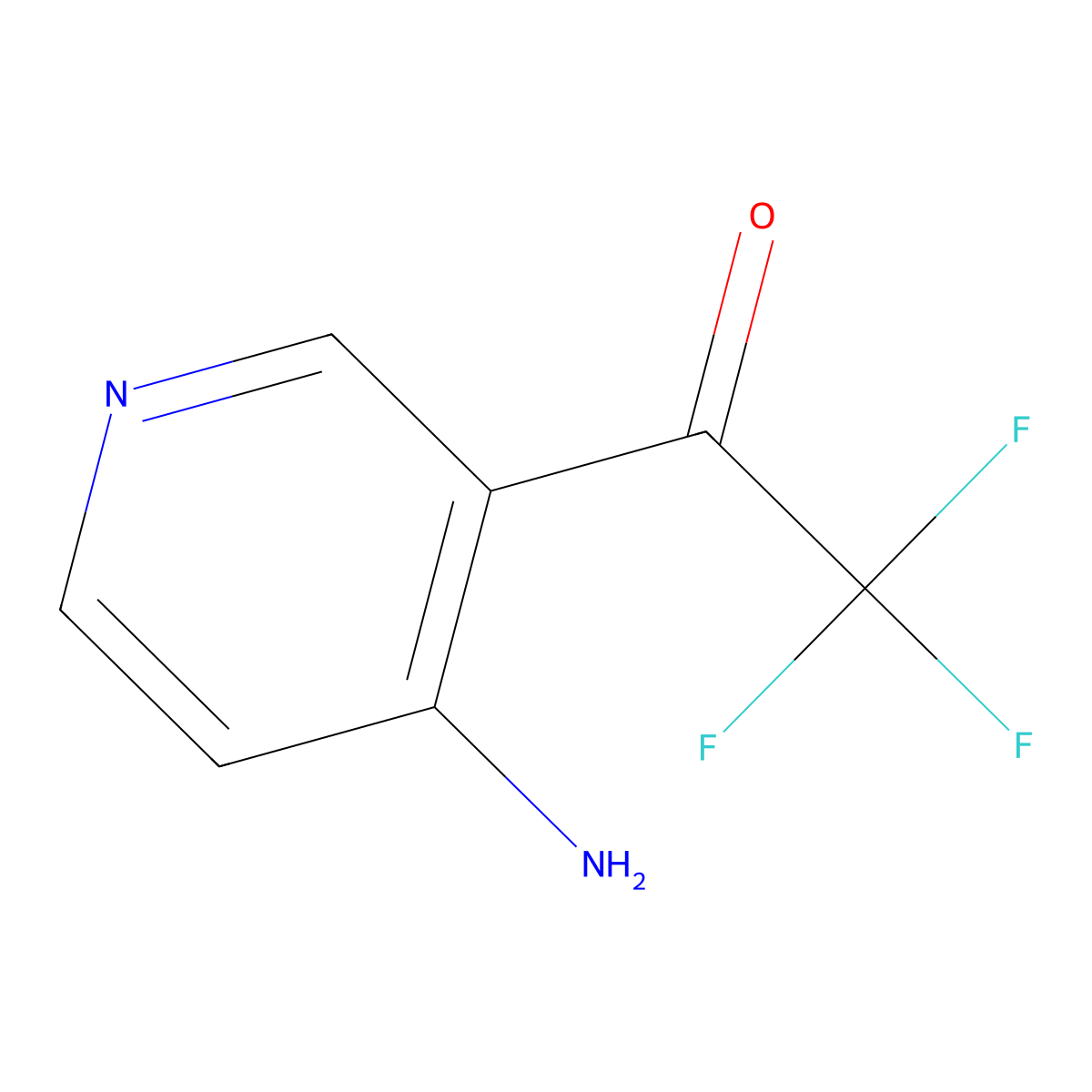 1-(4-Aminopyridin-3-yl)-2,2,2-trifluoroethan-1-one molecular structure, CAS 1343447-95-9