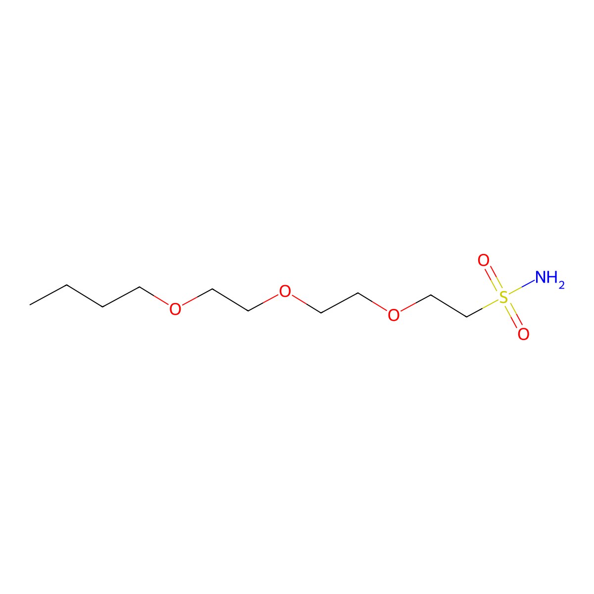 2-[2-(2-Butoxyethoxy)ethoxy]ethane-1-sulfonamide molecular structure, CAS 1343451-87-5