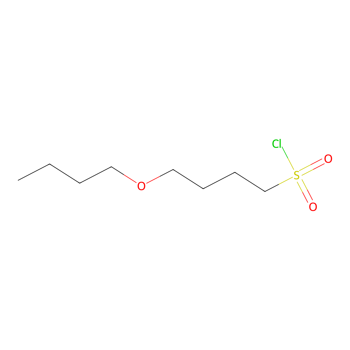 4-Butoxybutane-1-sulfonyl chloride molecular structure, CAS 1343453-22-4