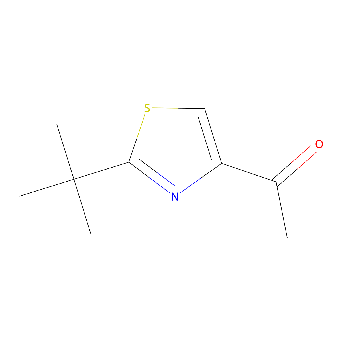 1-(2-(tert-Butyl)thiazol-4-yl)ethanone molecular structure, CAS 1343456-16-5