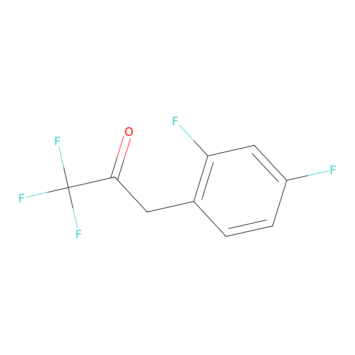 3-(2,4-Difluorophenyl)-1,1,1-trifluoropropan-2-one molecular structure, CAS 1343484-90-1