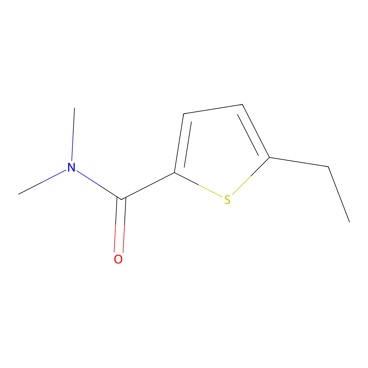 5-ethyl-N,N-dimethylthiophene-2-carboxamide molecular structure, CAS 1343494-16-5