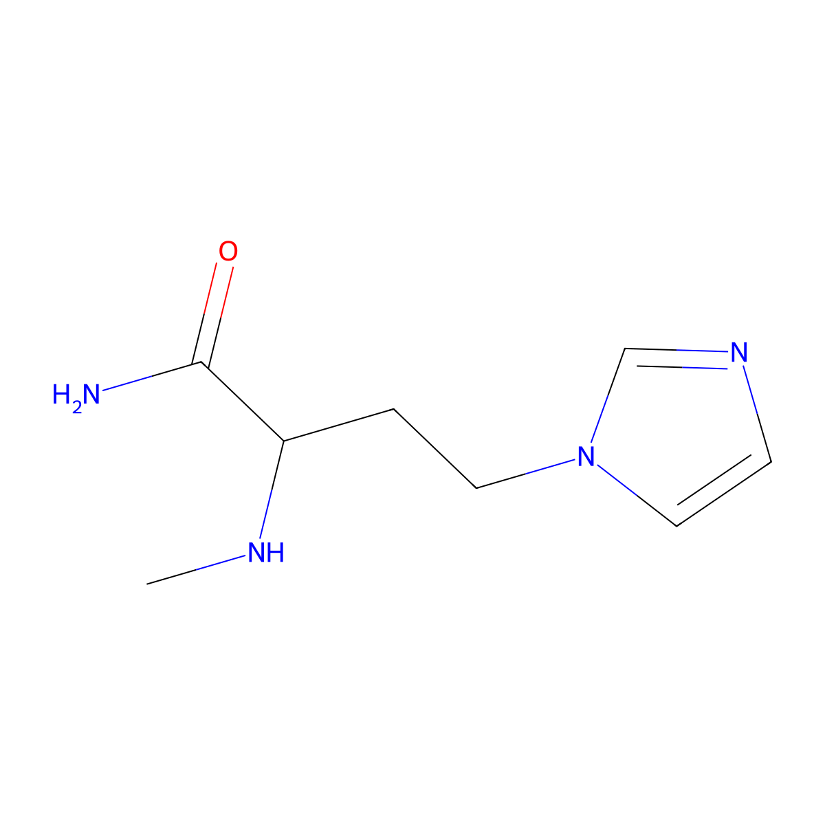4-(1h-Imidazol-1-yl)-2-(methylamino)butanamide molecular structure, CAS 1343504-11-9
