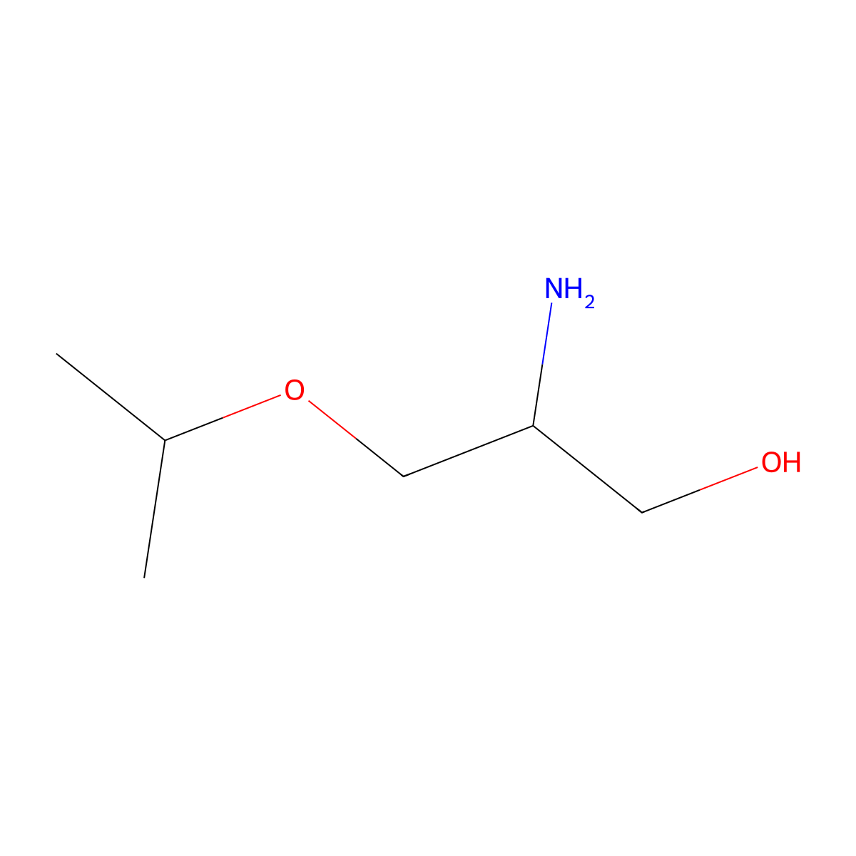 2-Amino-3-(propan-2-yloxy)propan-1-ol molecular structure, CAS 1343504-27-7