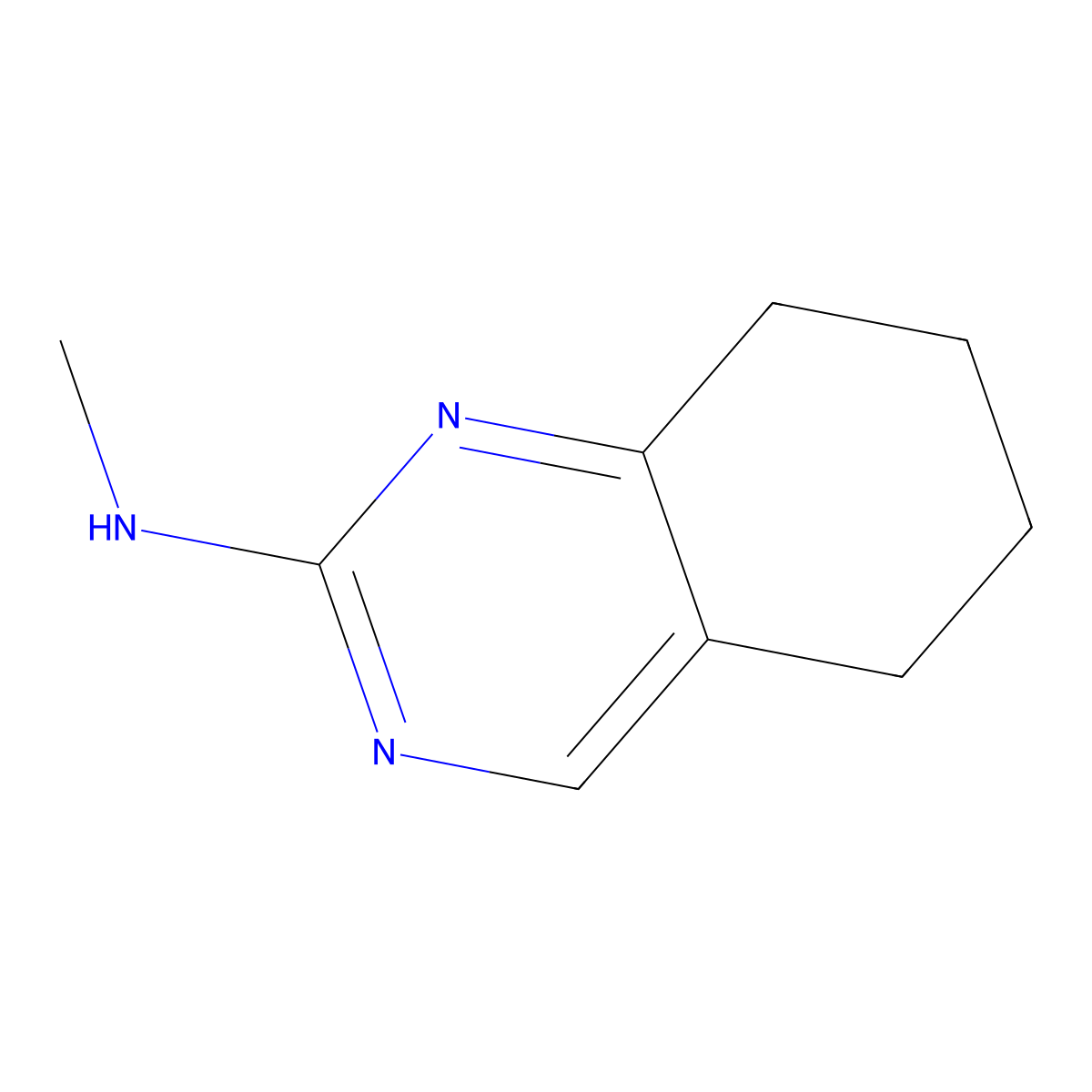 N-methyl-5,6,7,8-tetrahydroquinazolin-2-amine molecular structure, CAS 1343504-56-2