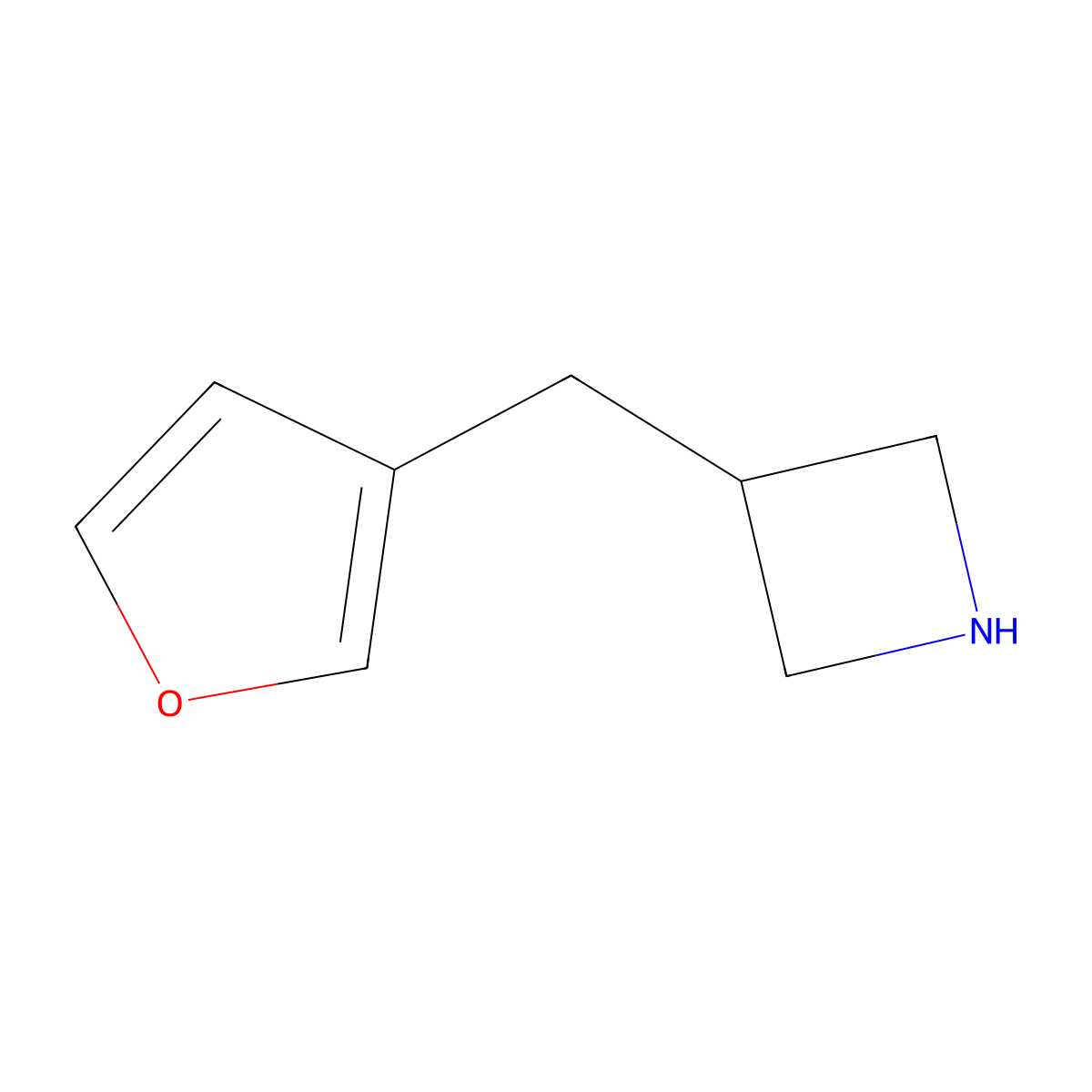 3-[(Furan-3-yl)methyl]azetidine molecular structure, CAS 1343504-80-2