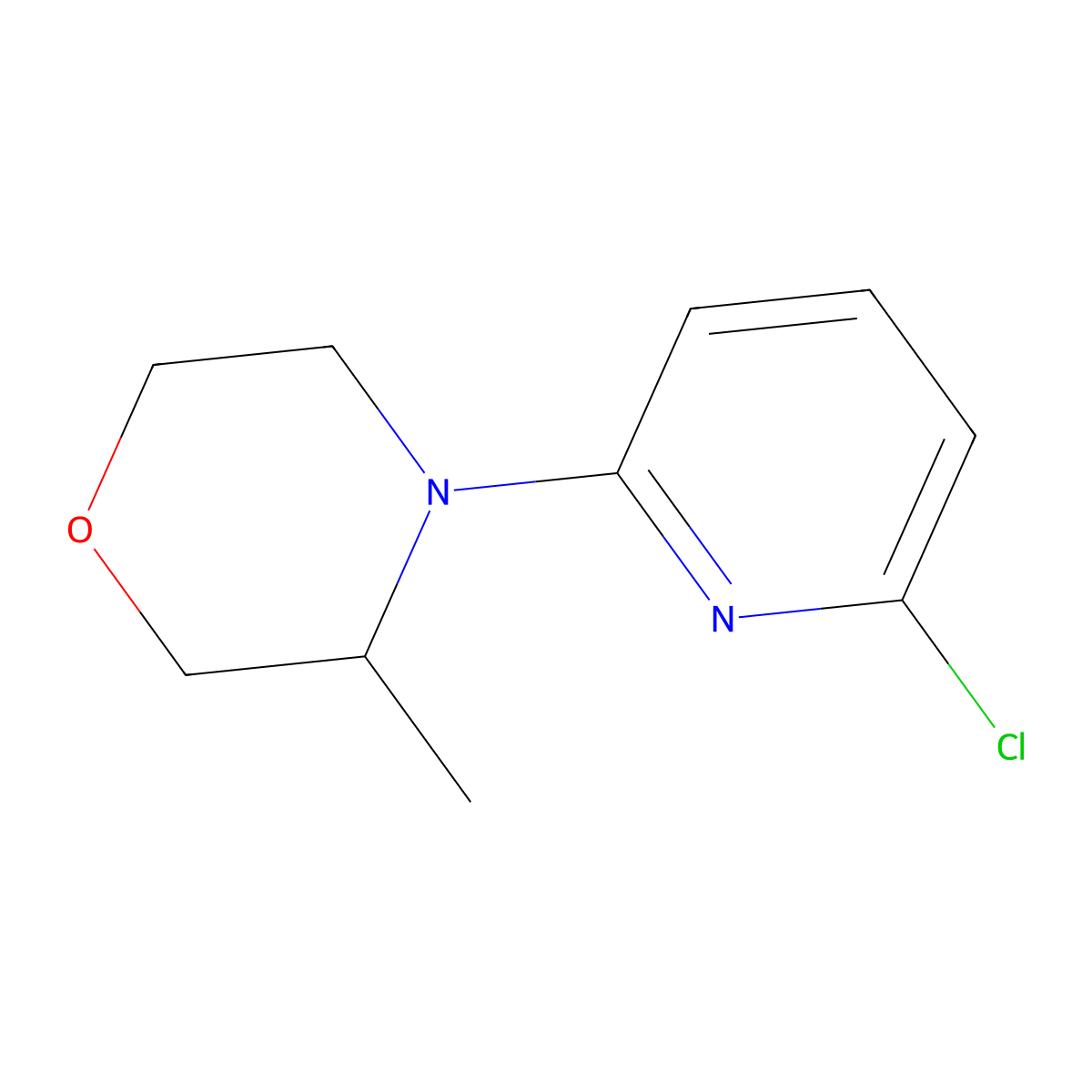 4-(6-Chloropyridin-2-yl)-3-methylmorpholine molecular structure, CAS 1343516-00-6