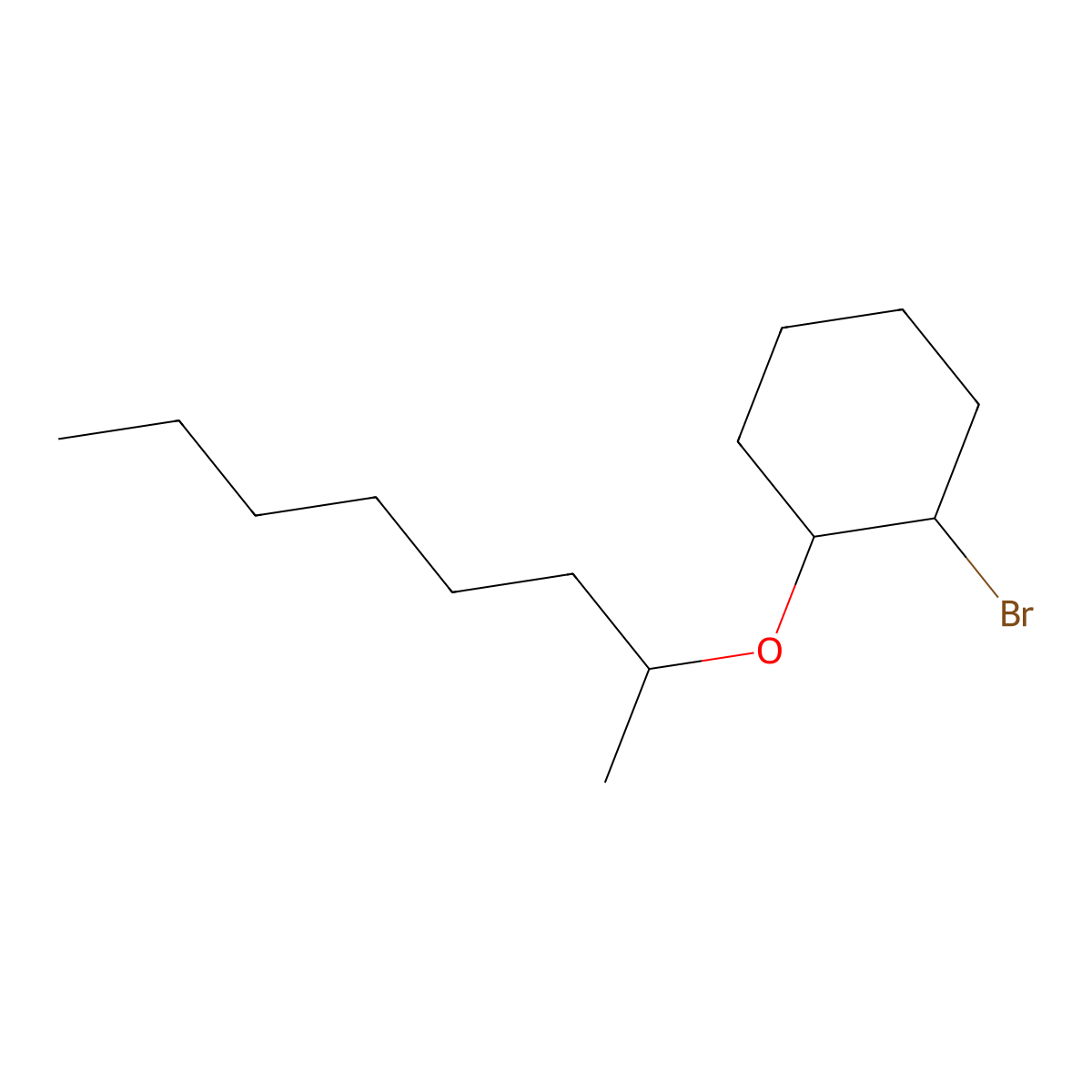 1-Bromo-2-(octan-2-yloxy)cyclohexane molecular structure, CAS 1343516-01-7