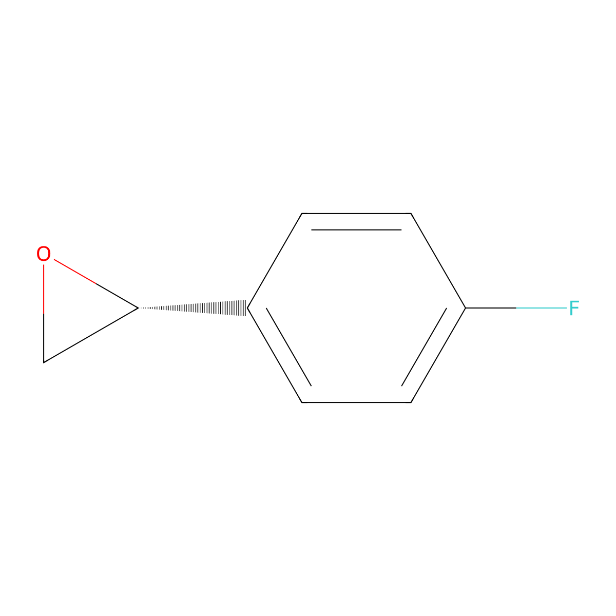 (R)-(4-Fluorophenyl)oxirane molecular structure, CAS 134356-74-4