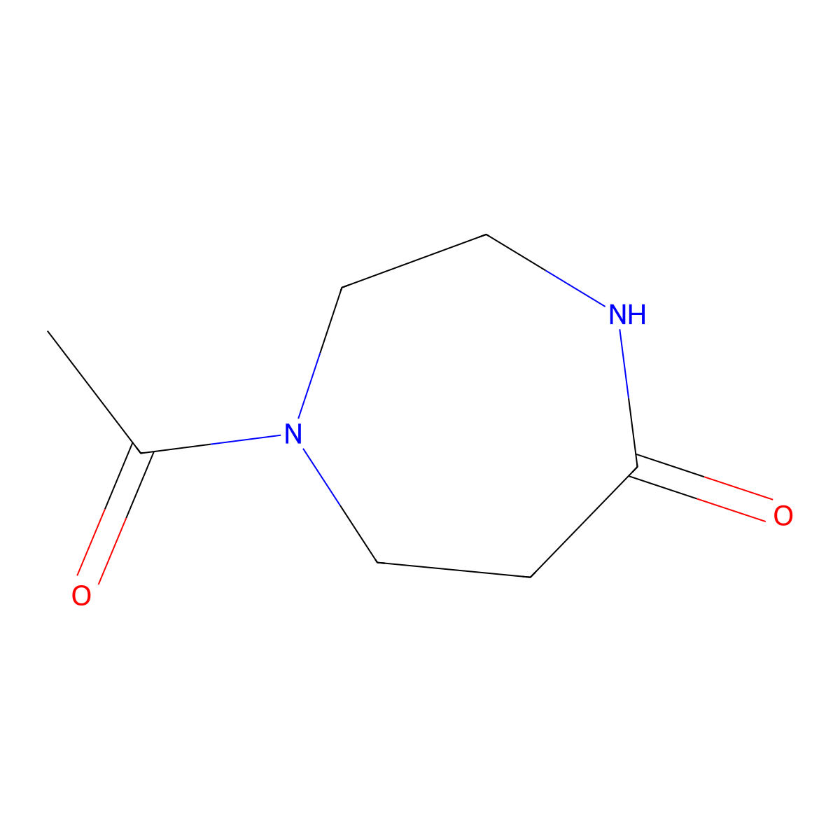 1-Acetyl-1,4-diazepan-5-one molecular structure, CAS 1343572-05-3
