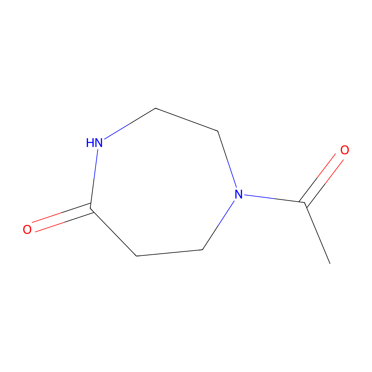 1-Acetyl-1,4-diazepan-5-one molecular structure, CAS 1343572-05-3