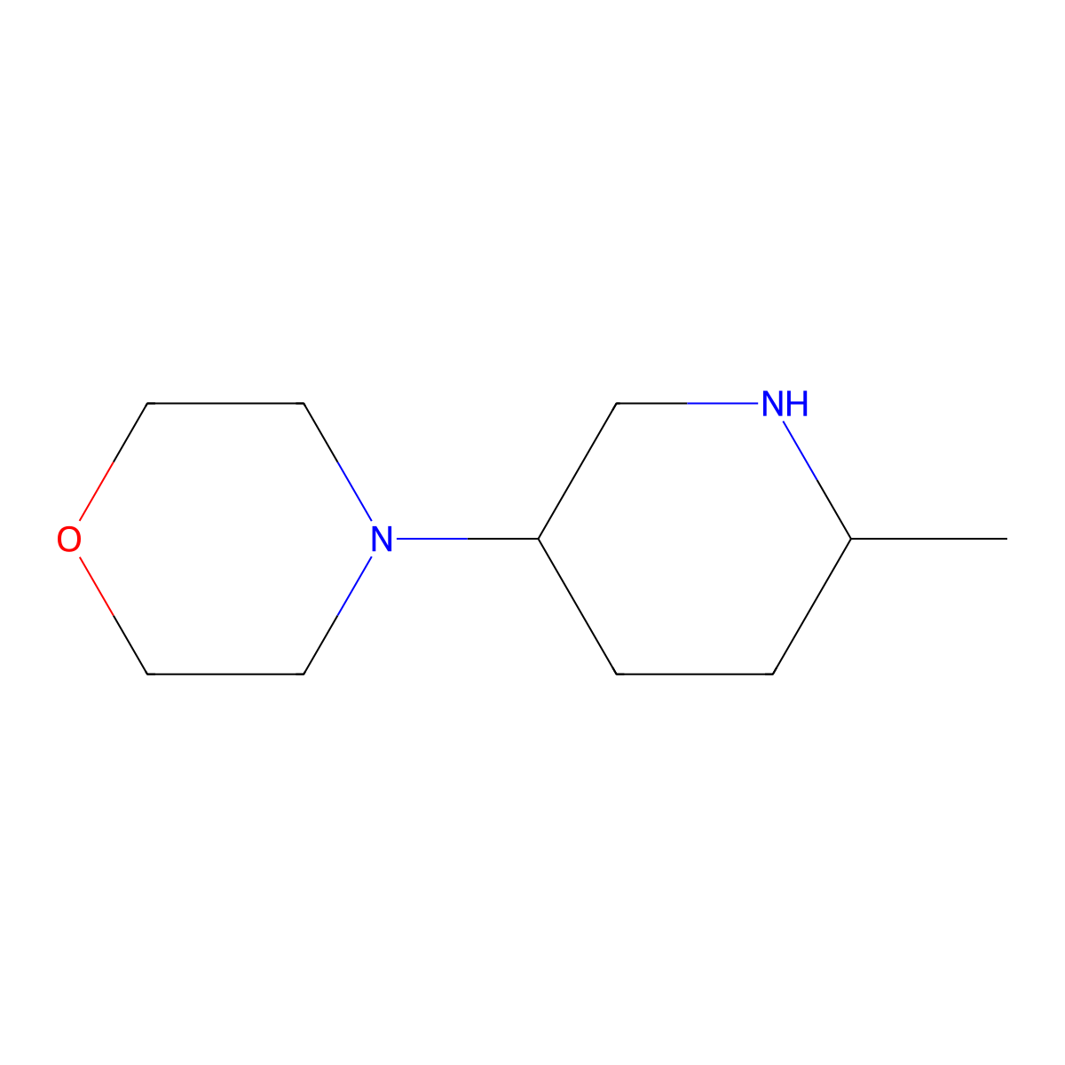 4-(6-Methylpiperidin-3-yl)morpholine molecular structure, CAS 1343573-41-0