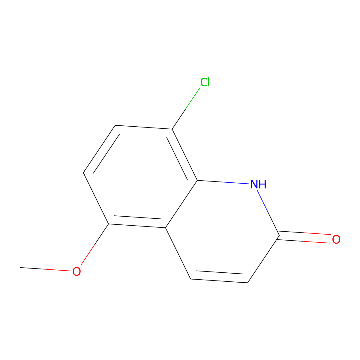 8-Chloro-5-methoxyquinolin-2(1H)-one molecular structure, CAS 1343587-39-2