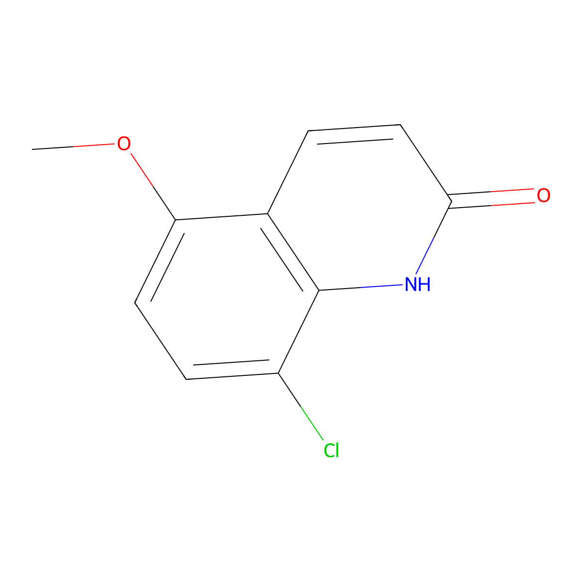 8-Chloro-5-methoxyquinolin-2(1H)-one molecular structure, CAS 1343587-39-2