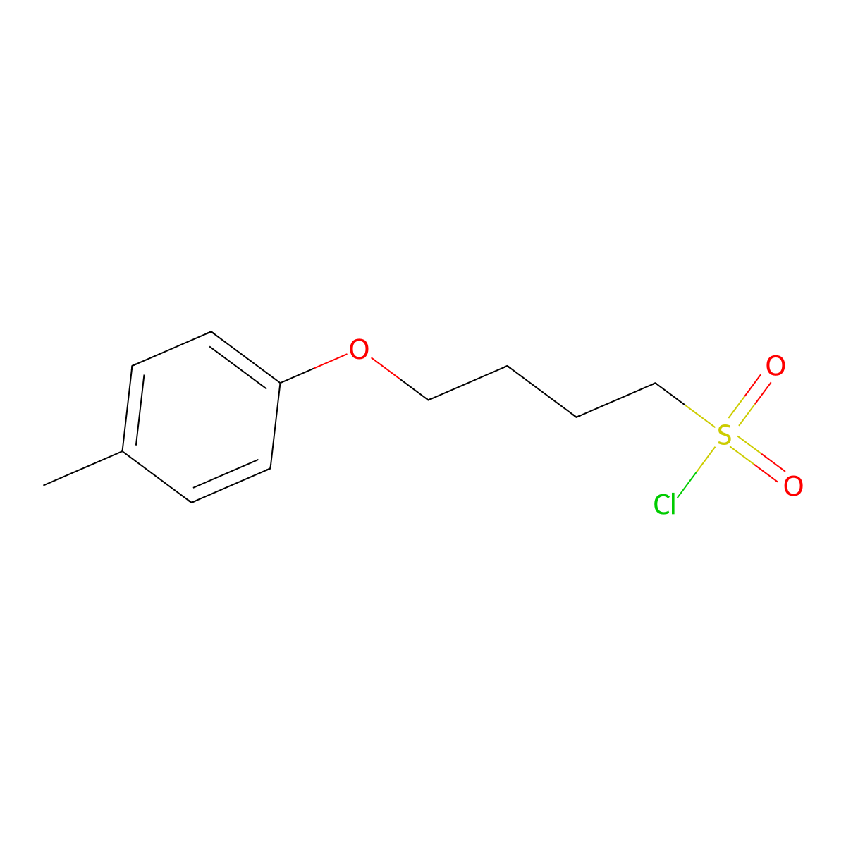 4-(4-Methylphenoxy)butane-1-sulfonyl chloride molecular structure, CAS 1343592-30-2