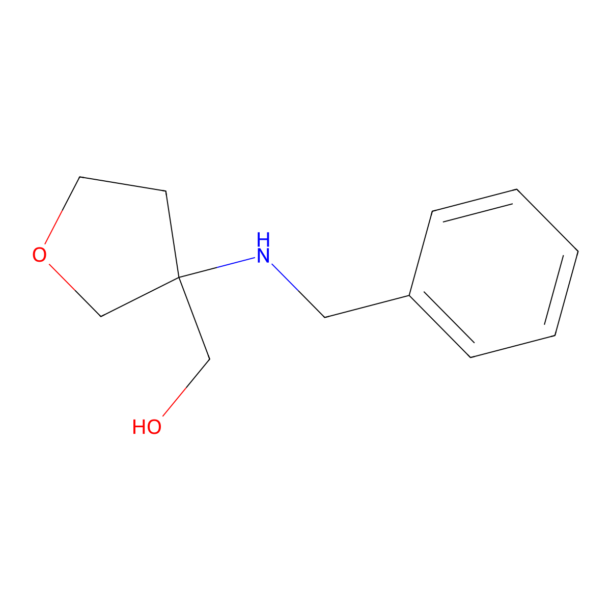 [3-(Benzylamino)oxolan-3-yl]methanol molecular structure, CAS 1343596-03-1