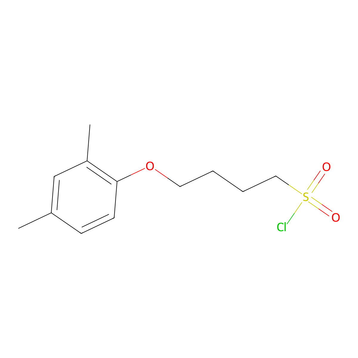 4-(2,4-Dimethylphenoxy)butane-1-sulfonyl chloride molecular structure, CAS 1343596-95-1