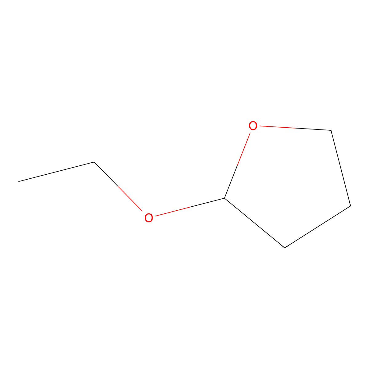 2-Ethoxytetrahydrofuran molecular structure, CAS 13436-46-9