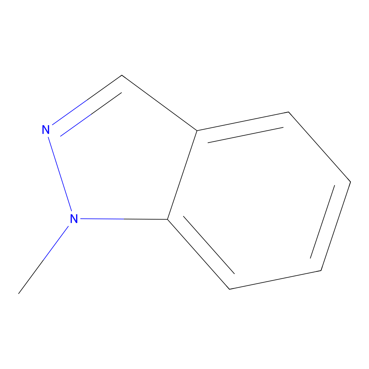 1-Methyl-1H-indazole molecular structure, CAS 13436-48-1