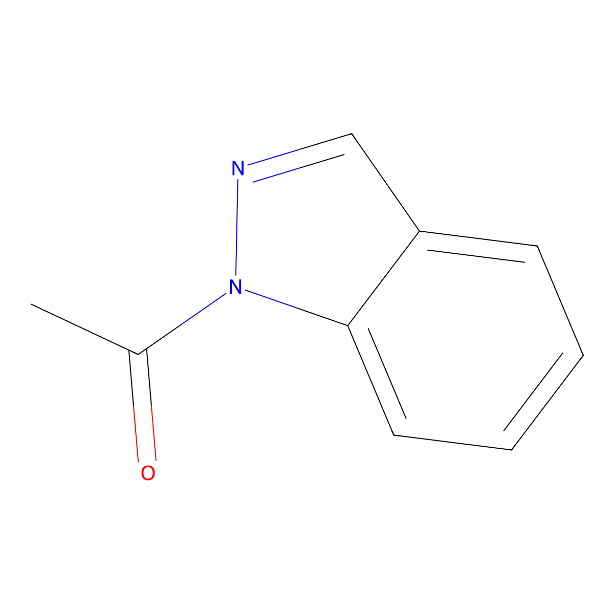1-(1H-Indazol-1-yl)ethanone molecular structure, CAS 13436-49-2