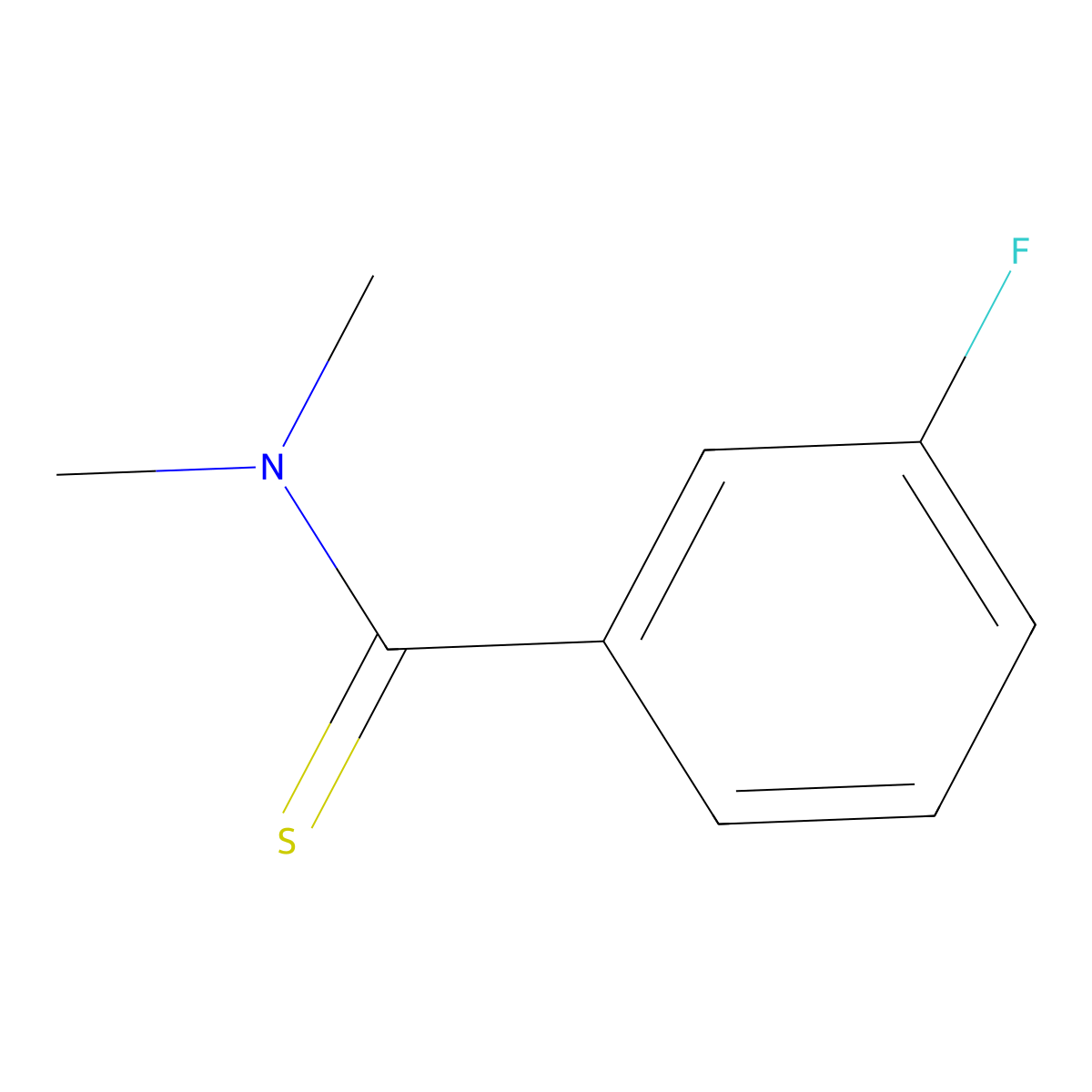 3-Fluoro-N,N-dimethylbenZothioamide molecular structure, CAS 134360-07-9
