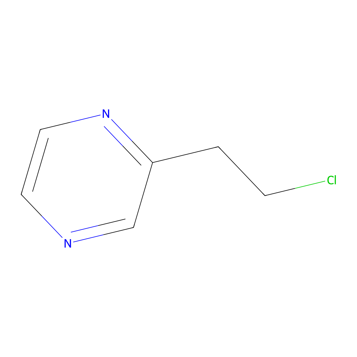 2-(2-Chloroethyl)pyrazine molecular structure, CAS 1343603-77-9
