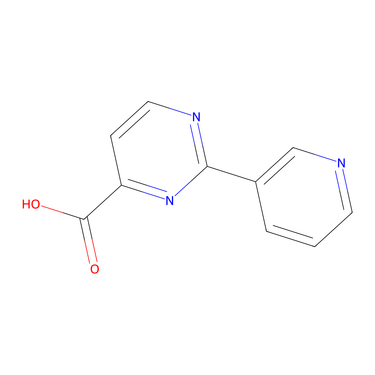2-(Pyridin-3-yl)pyrimidine-4-carboxylic acid molecular structure, CAS 1343605-26-4
