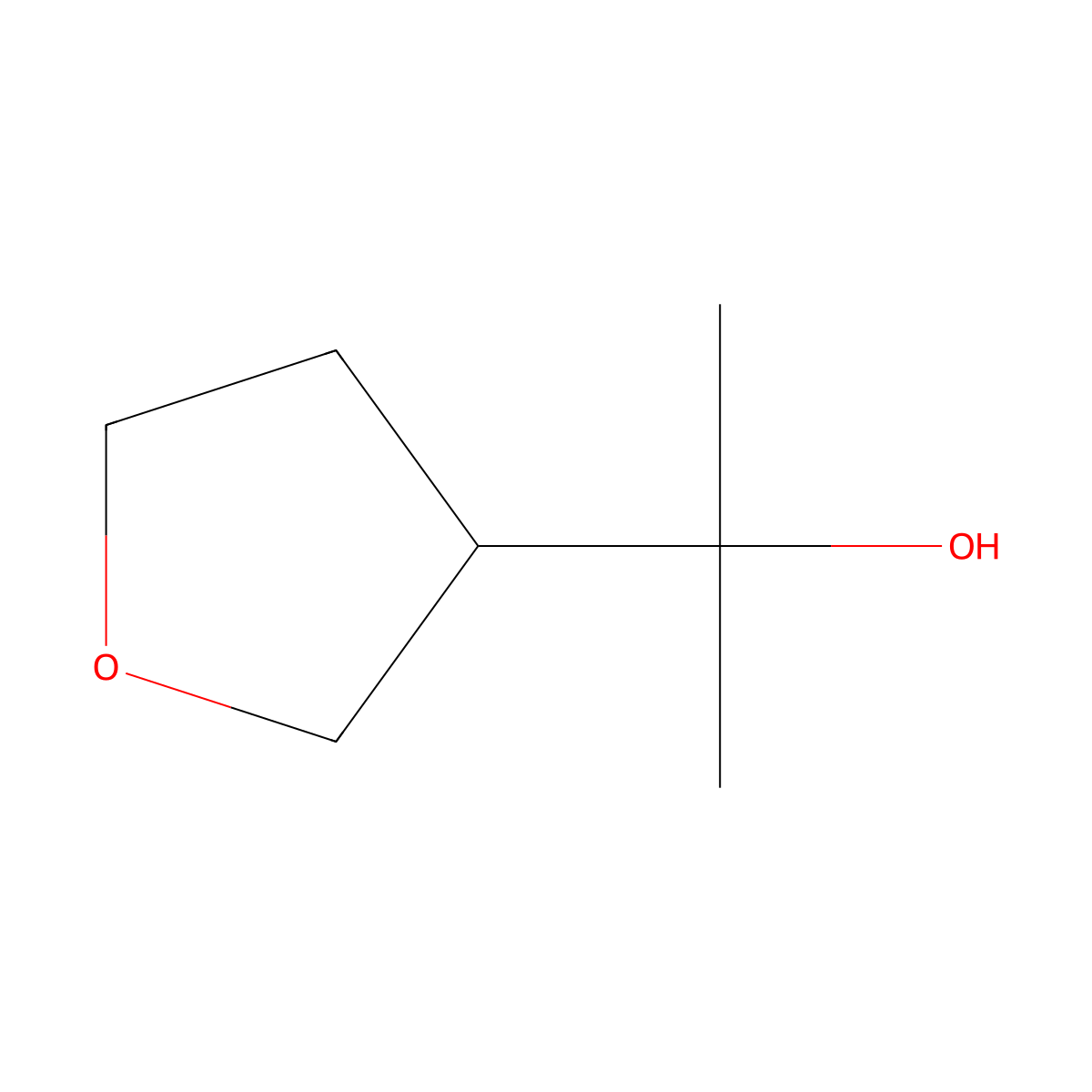 2-(Oxolan-3-yl)propan-2-ol molecular structure, CAS 1343614-73-2