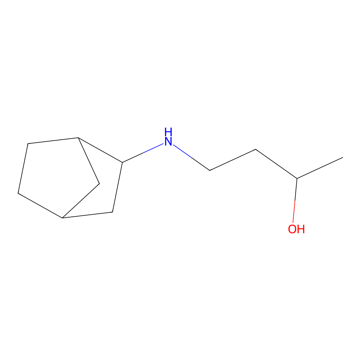 4-({Bicyclo[2.2.1]heptan-2-yl}amino)butan-2-ol molecular structure, CAS 1343615-23-5
