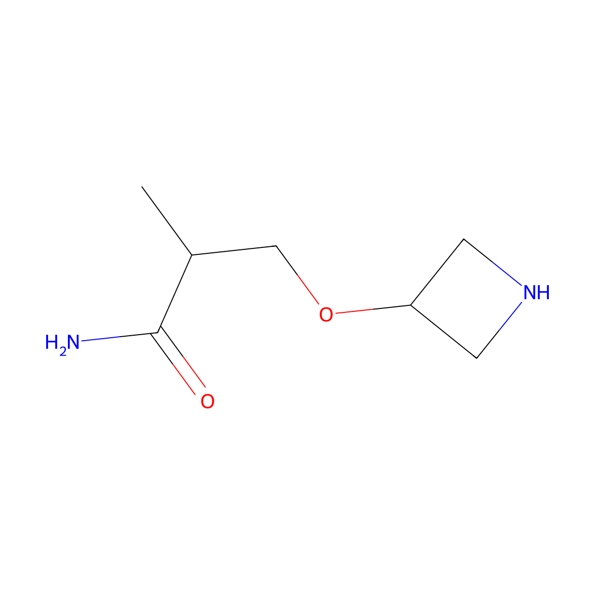 3-(Azetidin-3-yloxy)-2-methylpropanamide molecular structure, CAS 1343615-49-5