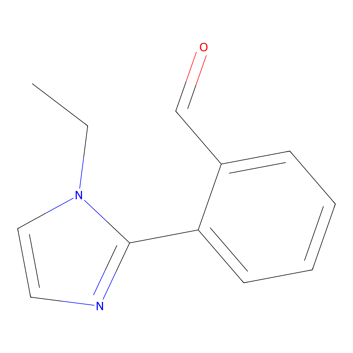2-(1-Ethyl-1H-imidazol-2-yl)benzaldehyde molecular structure, CAS 1343616-13-6