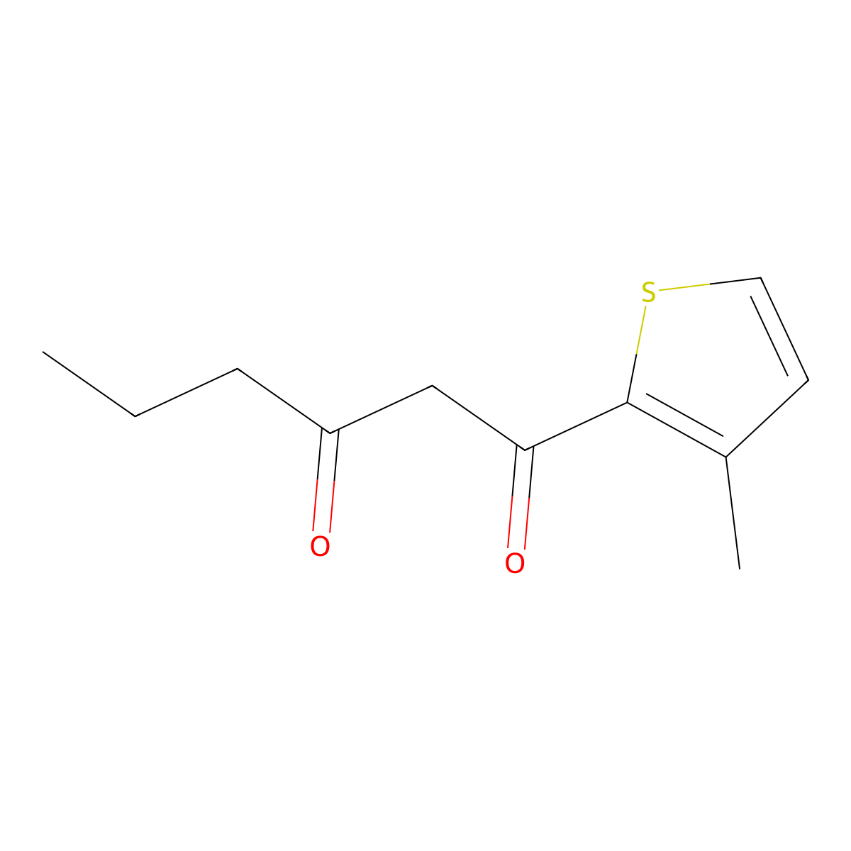 1-(3-Methylthiophen-2-yl)hexane-1,3-dione molecular structure, CAS 1343619-36-2