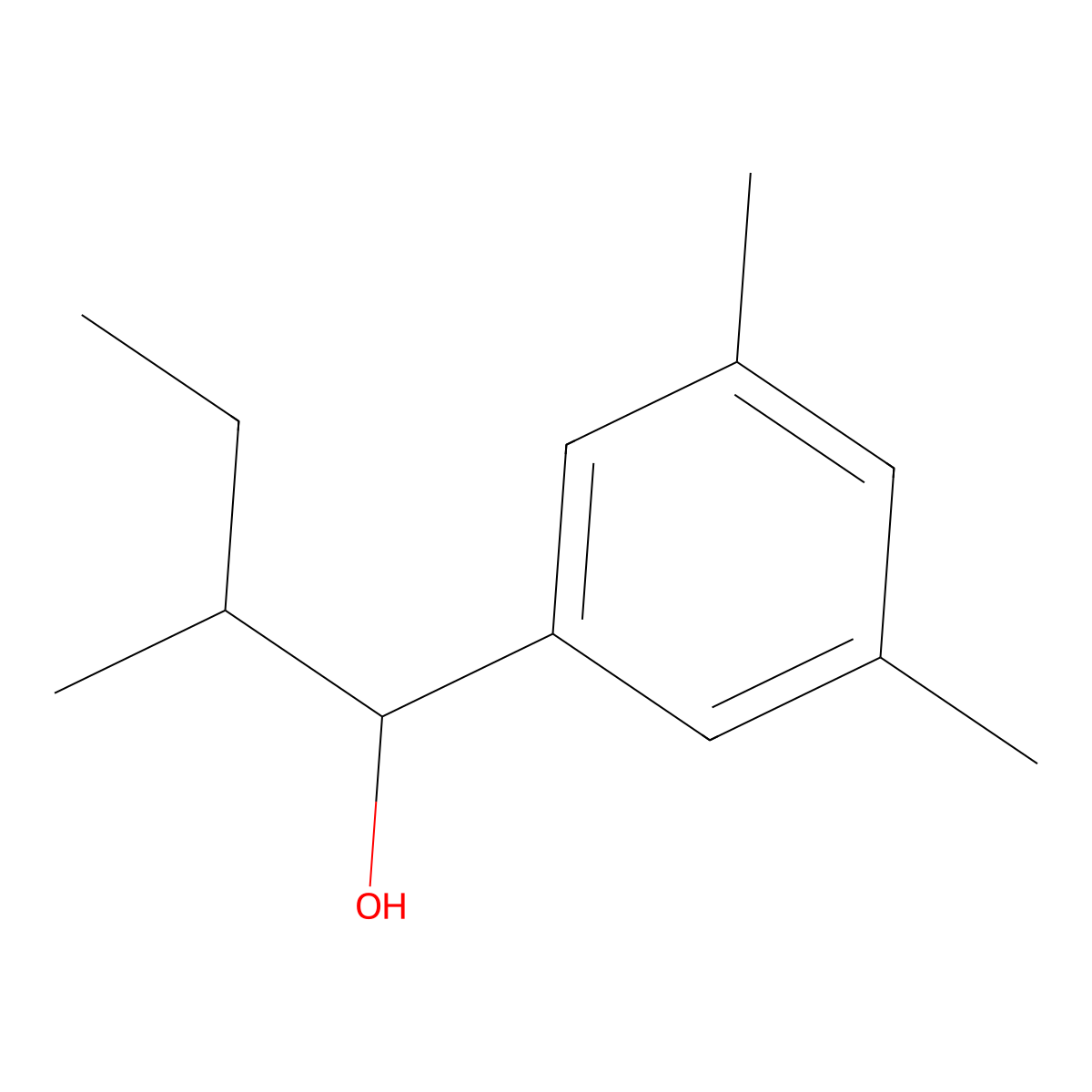 3,5-Dimethyl-alpha-(1-methylpropyl)benZenemethanol molecular structure, CAS 1343621-37-3