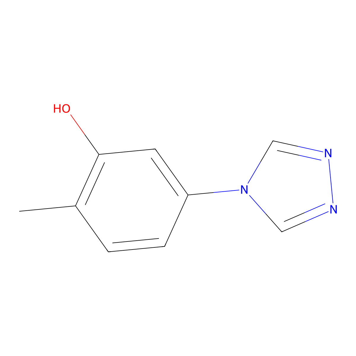 2-Methyl-5-(4H-1,2,4-triazol-4-YL)phenol molecular structure, CAS 1343629-28-6