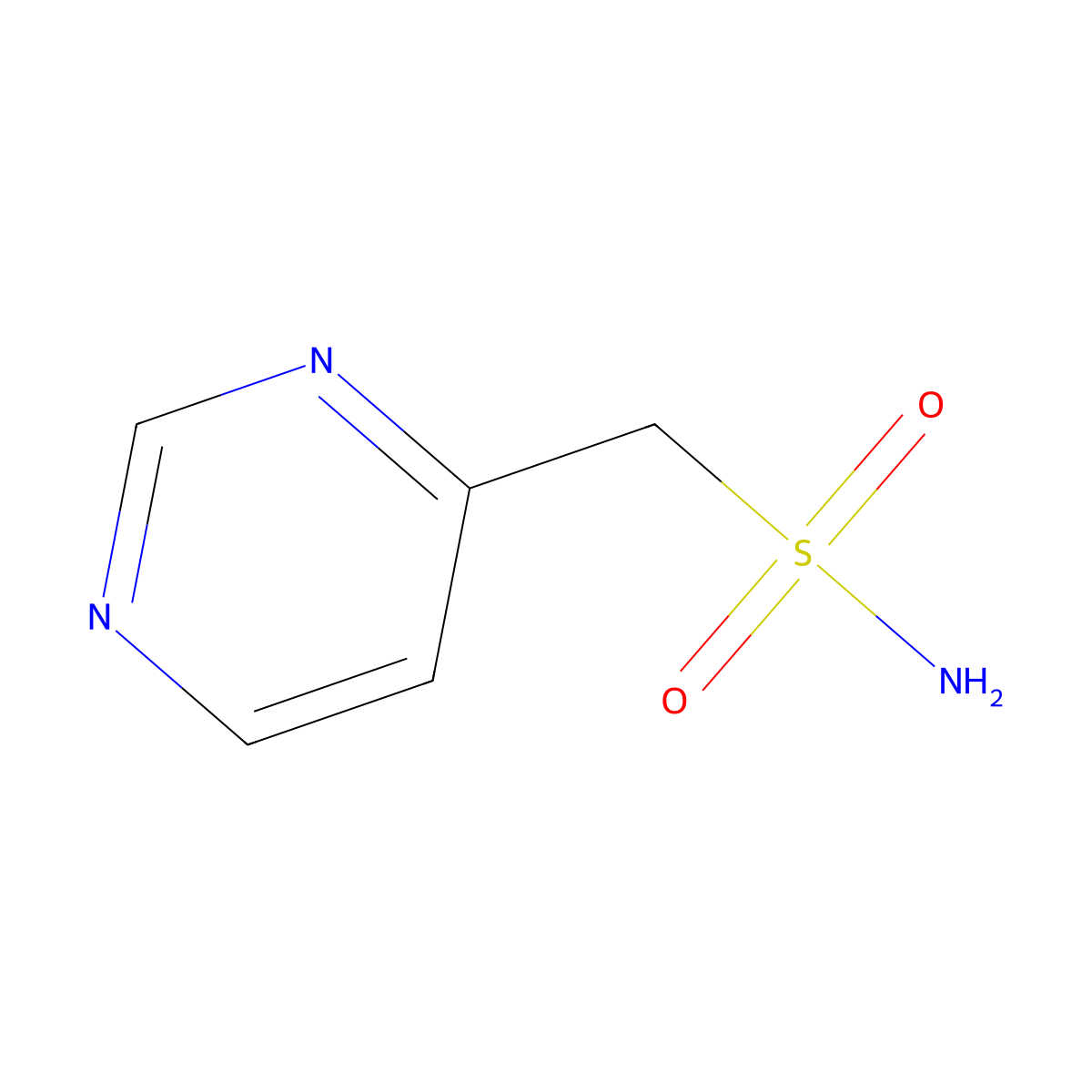 (Pyrimidin-4-yl)methanesulfonamide molecular structure, CAS 1343635-63-1