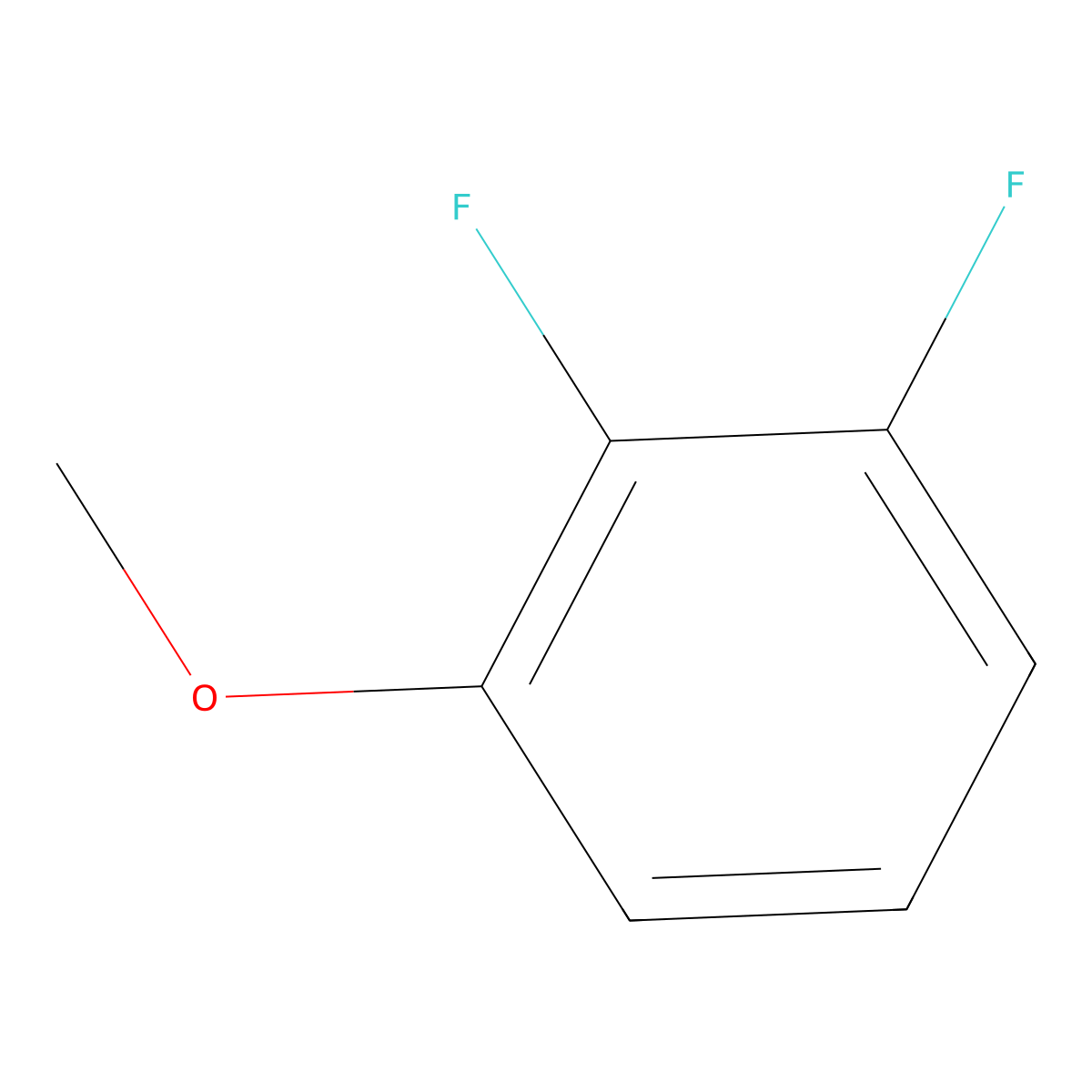 2,3-Difluoroanisole molecular structure, CAS 134364-69-5
