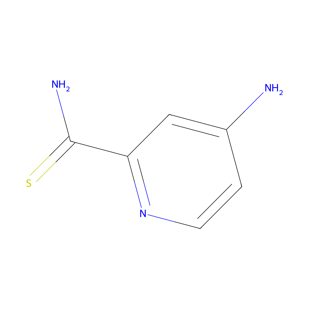 4-Aminopyridine-2-carbothioamide molecular structure, CAS 1343641-19-9
