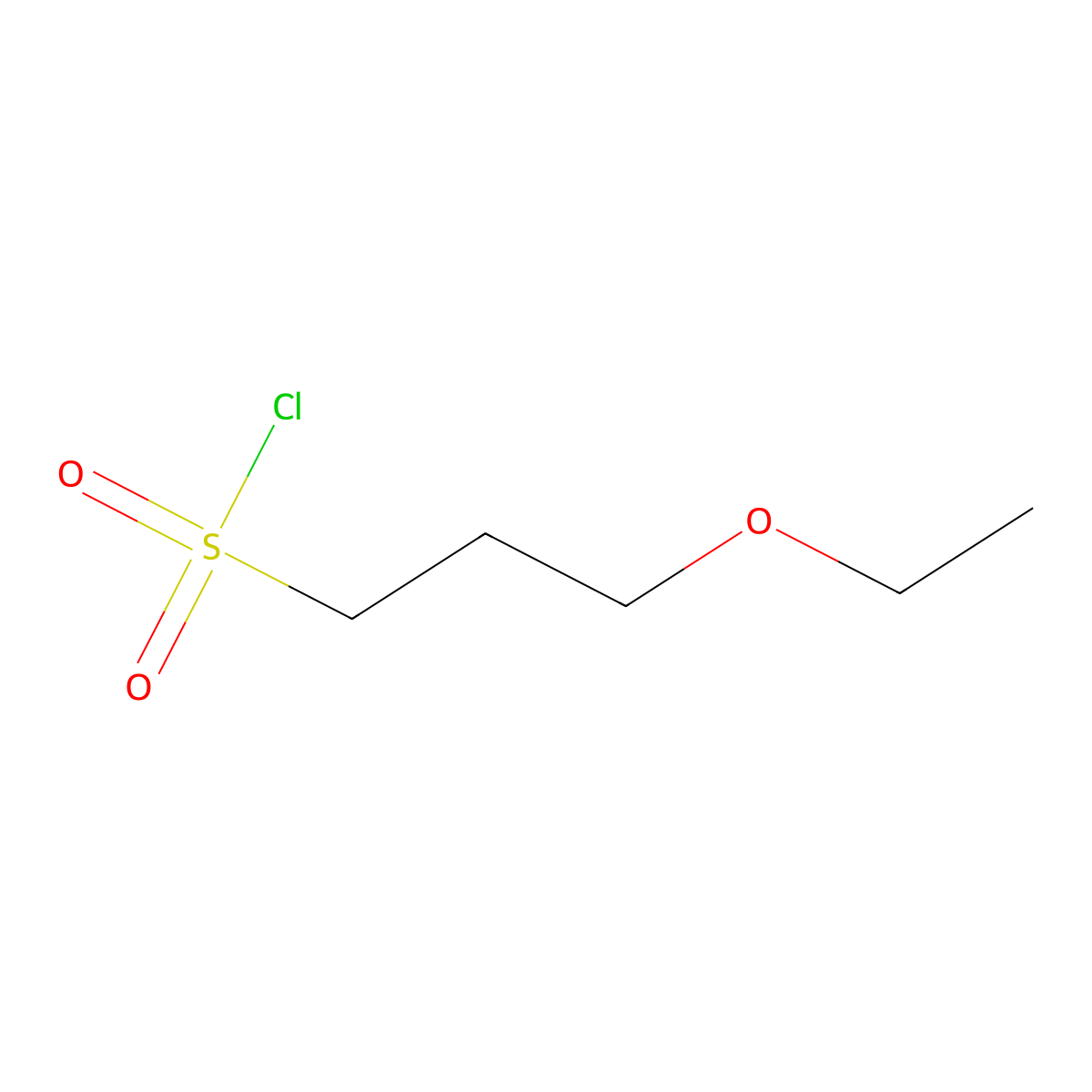 3-Ethoxypropane-1-sulfonyl chloride molecular structure, CAS 1343647-71-1