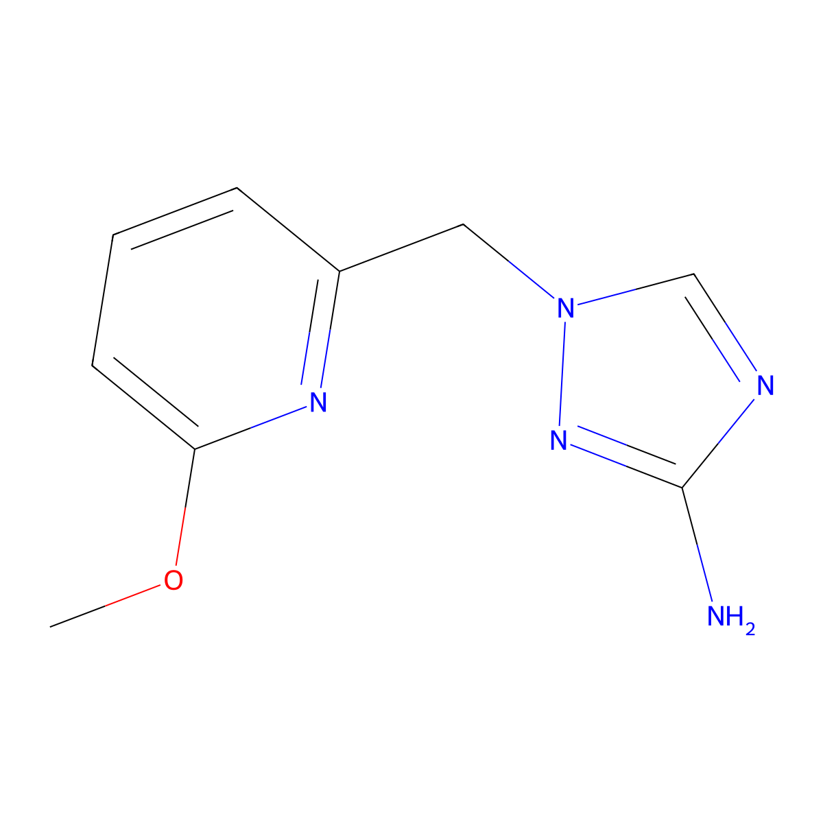1-((6-Methoxypyridin-2-yl)methyl)-1h-1,2,4-triazol-3-amine molecular structure, CAS 1343648-43-0