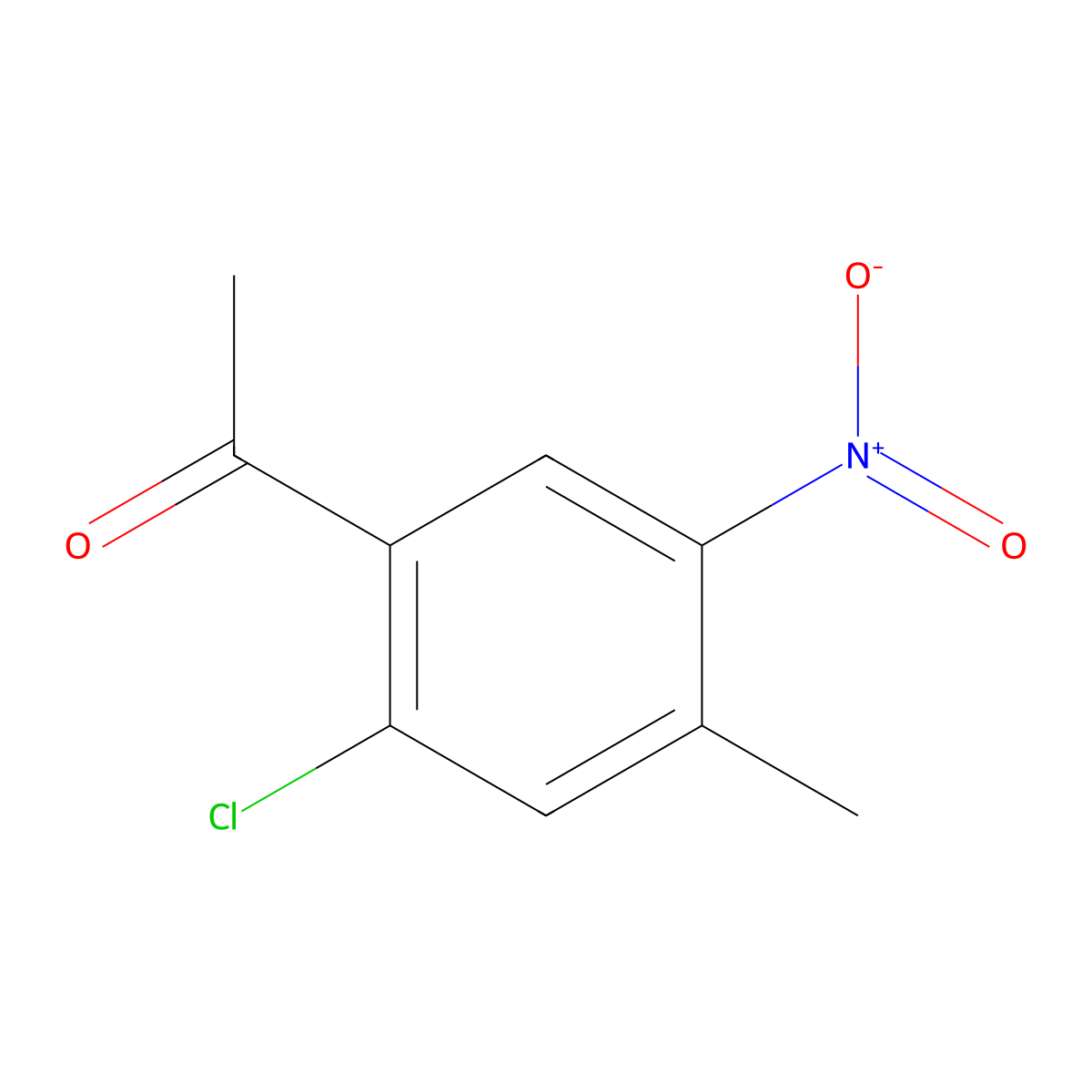 1-(2-Chloro-4-methyl-5-nitro-phenyl)-ethanone molecular structure, CAS 134365-28-9