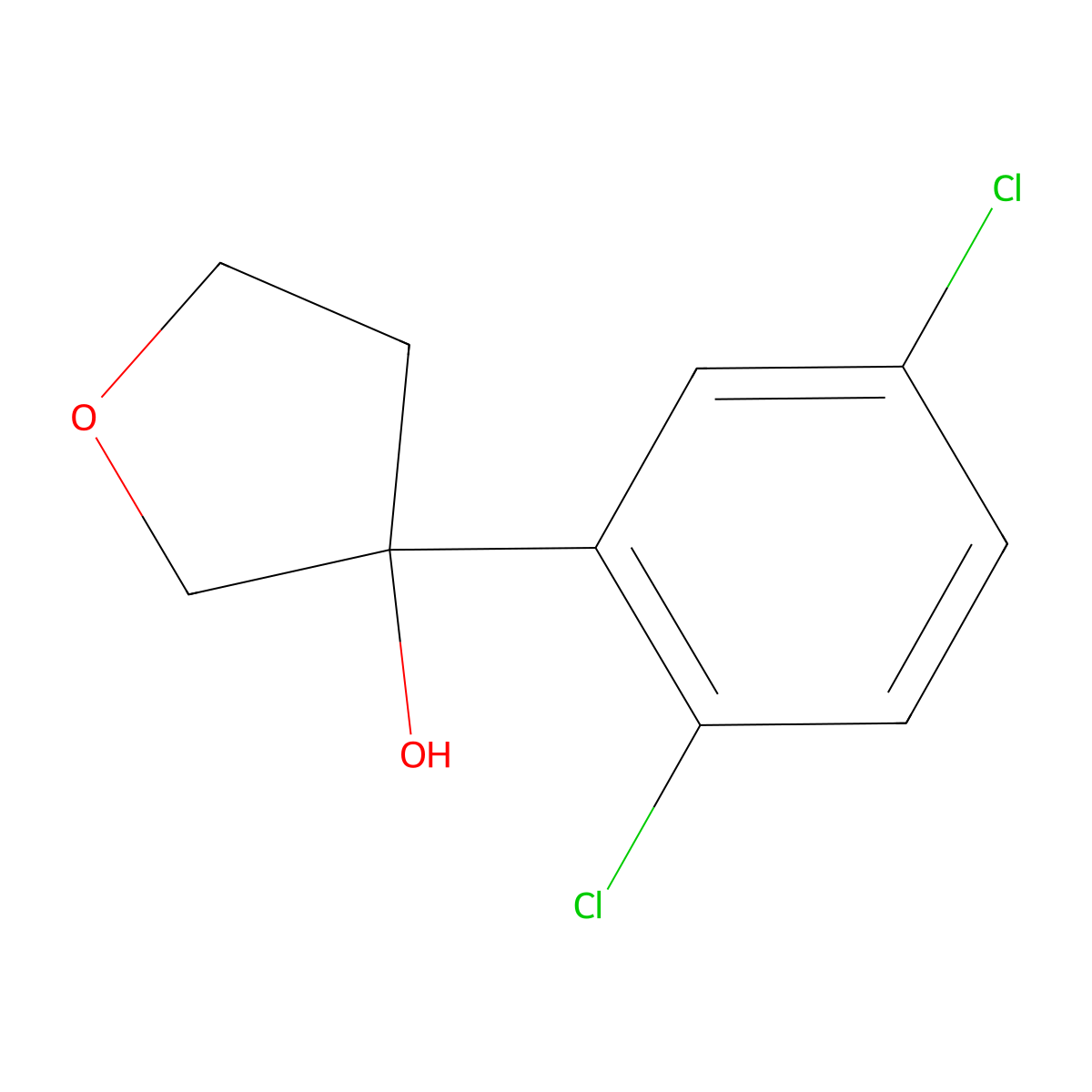 3-(2,5-Dichlorophenyl)tetrahydro-3-furanol molecular structure, CAS 1343652-25-4