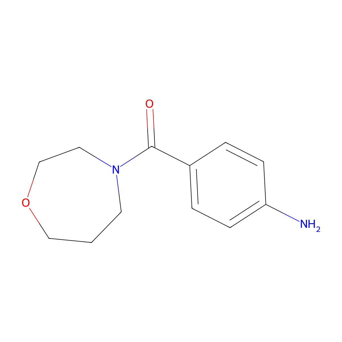 4-(1,4-Oxazepane-4-carbonyl)aniline molecular structure, CAS 1343663-08-0