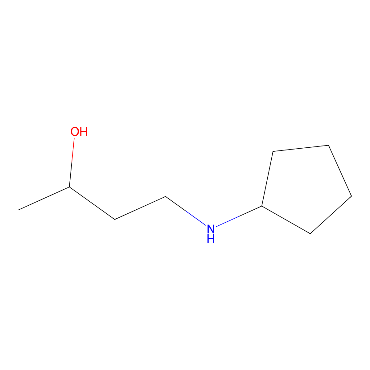 4-(Cyclopentylamino)butan-2-ol molecular structure, CAS 1343663-21-7