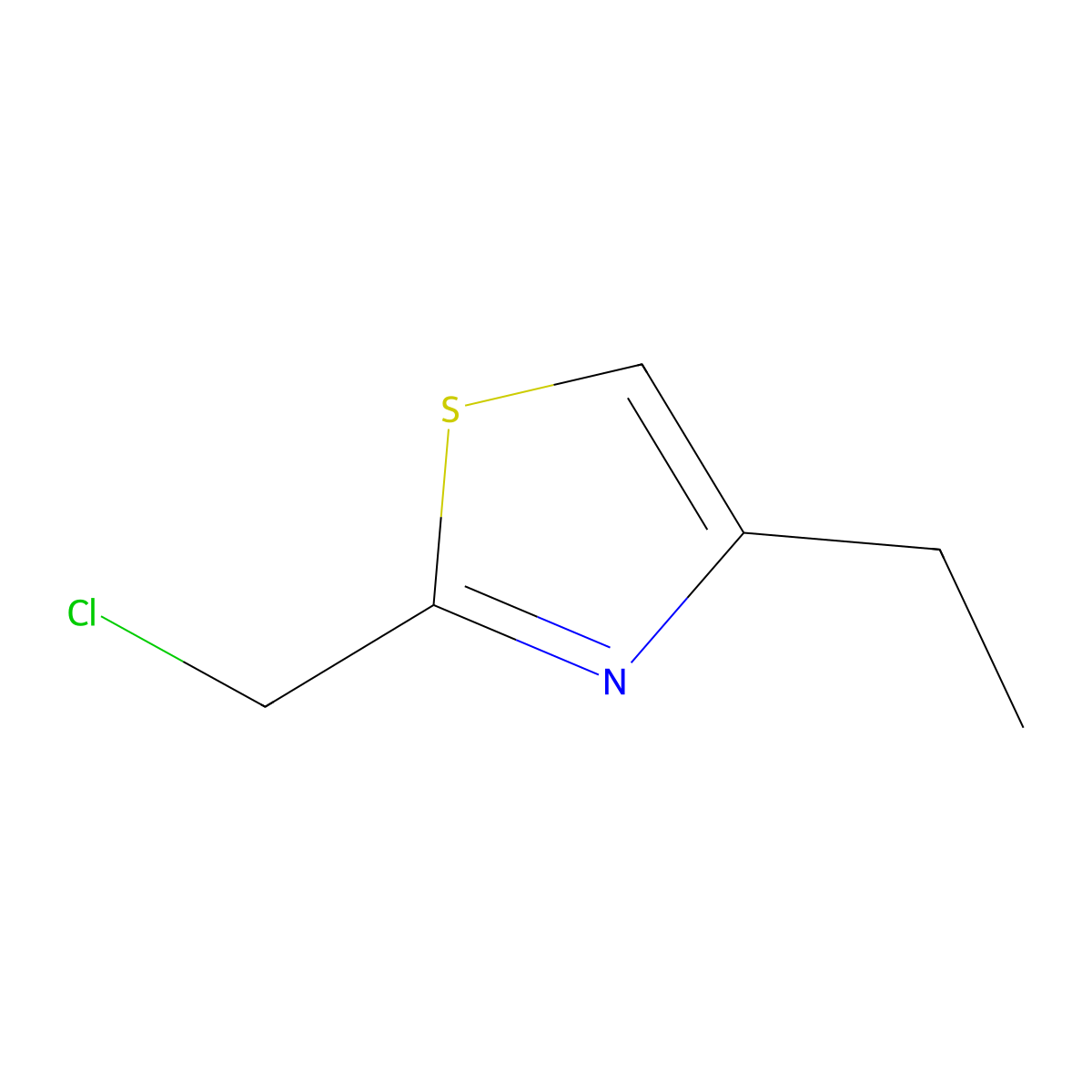 2-(Chloromethyl)-4-ethyl-1,3-thiazole molecular structure, CAS 1343666-45-4