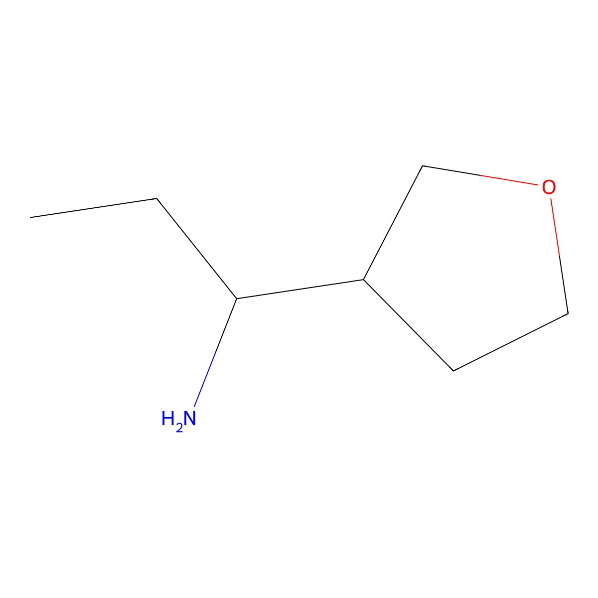 1-(Oxolan-3-yl)propan-1-amine molecular structure, CAS 1343670-39-2