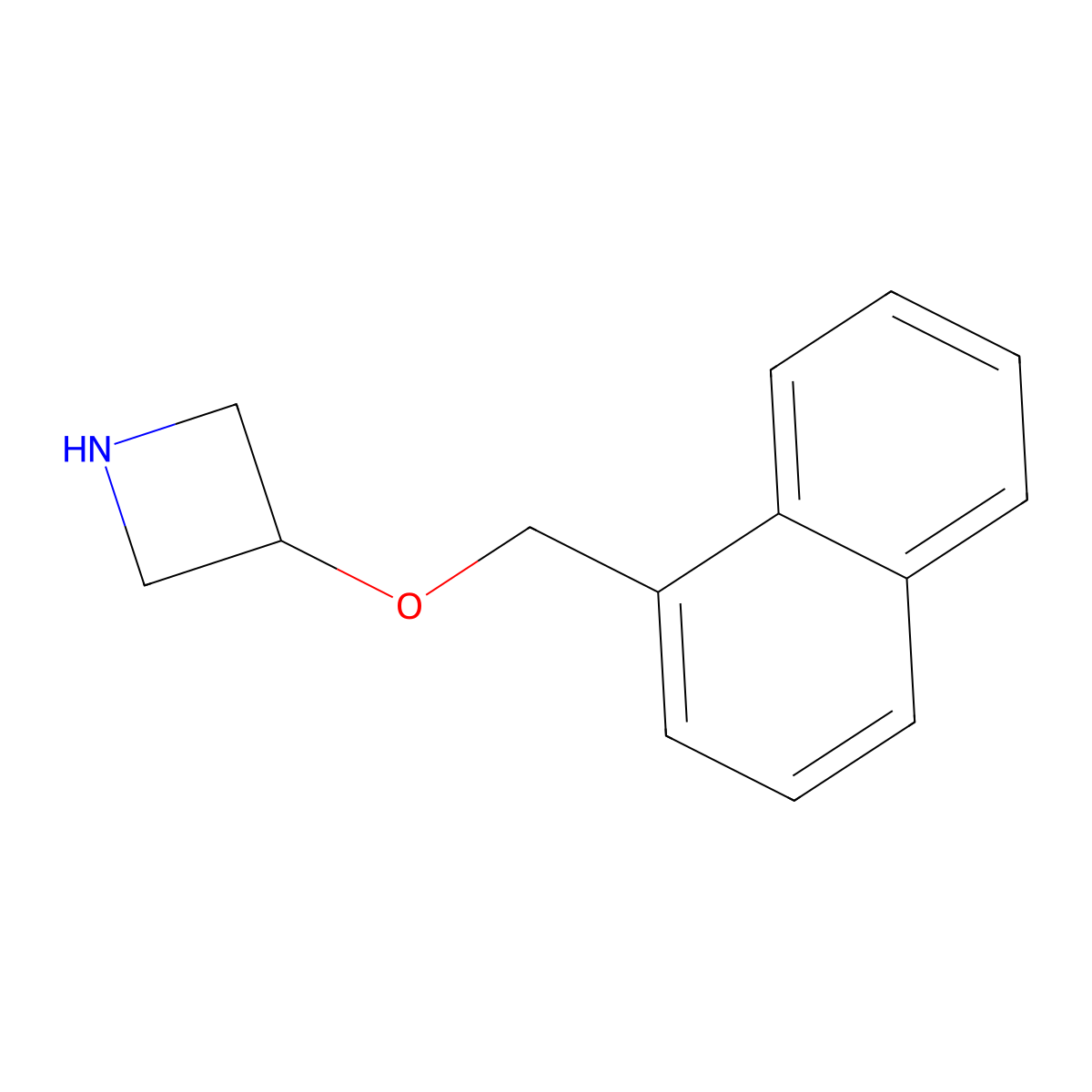 3-(Naphthalen-1-ylmethoxy)azetidine molecular structure, CAS 1343672-54-7
