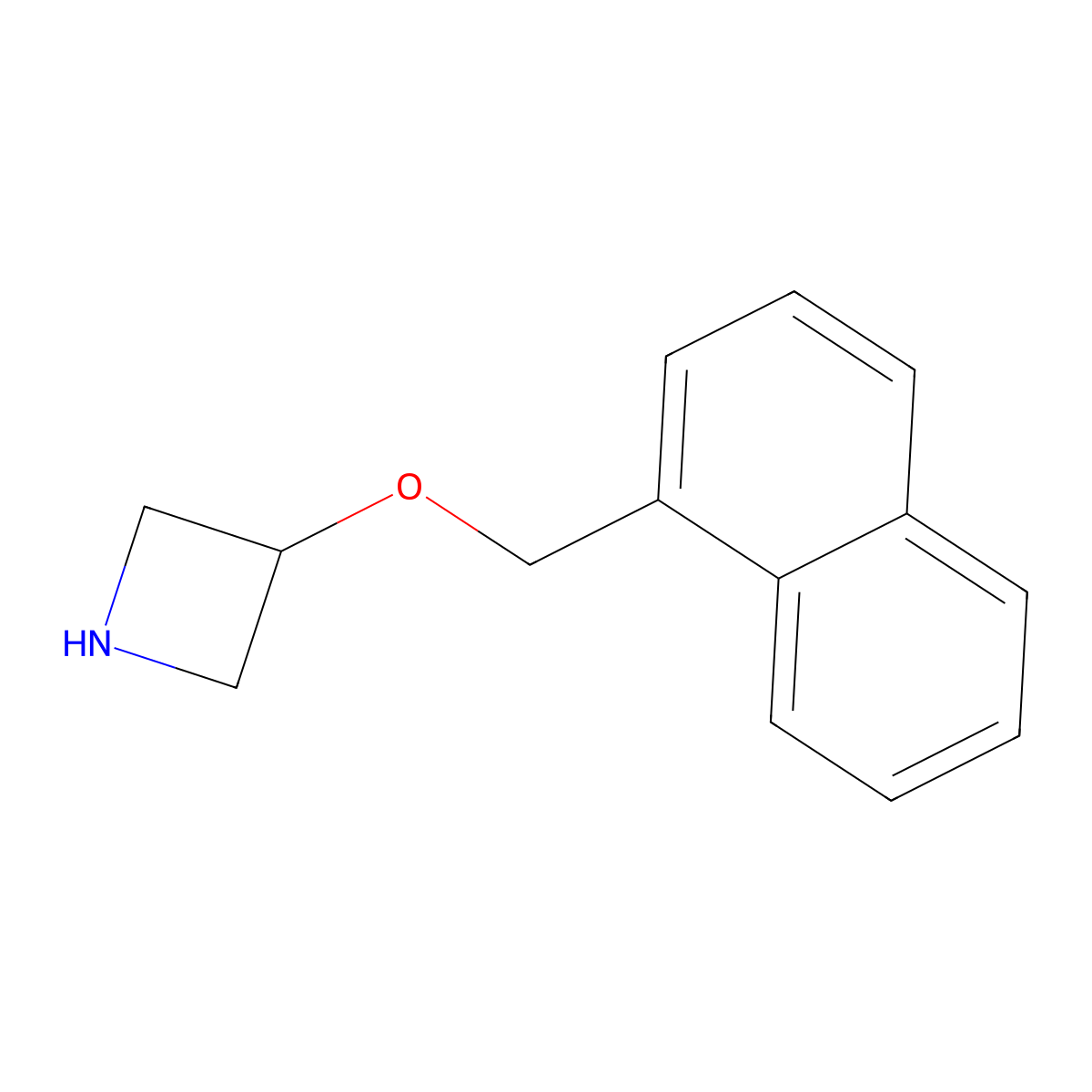 3-(Naphthalen-1-ylmethoxy)azetidine molecular structure, CAS 1343672-54-7