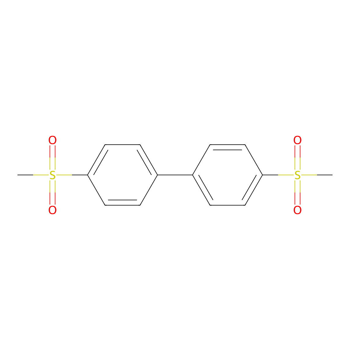 4,4'-Bis-methanesulfonyl-biphenyl molecular structure, CAS 134368-62-0