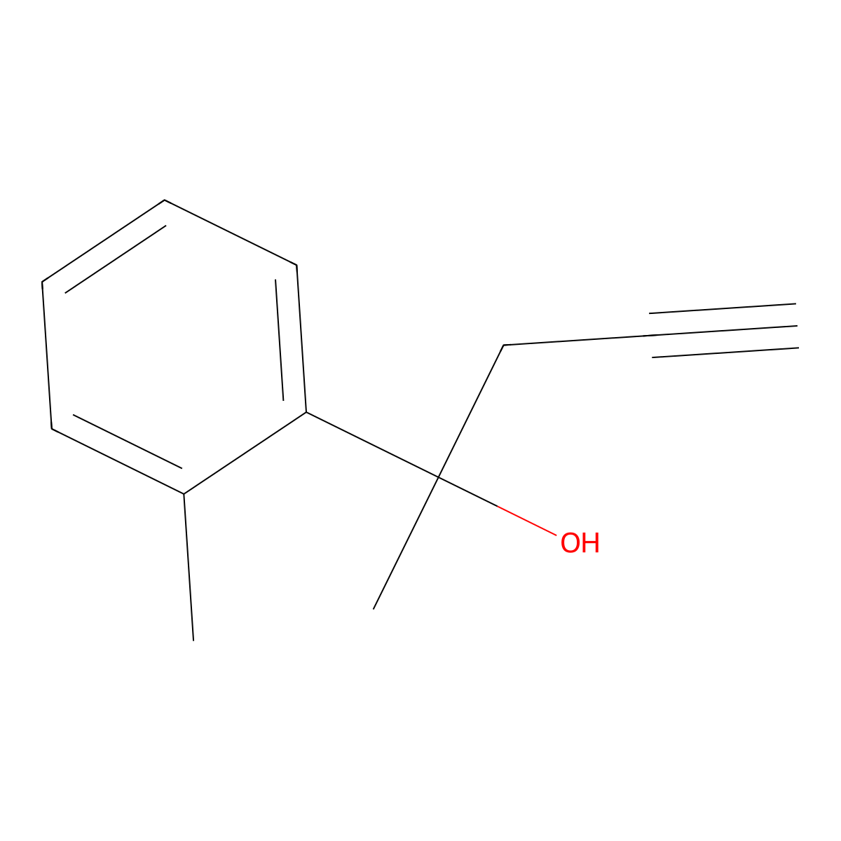 2-(o-Tolyl)-4-pentyn-2-ol molecular structure, CAS 1343681-05-9